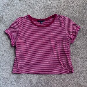 truly madly deeply striped crop top